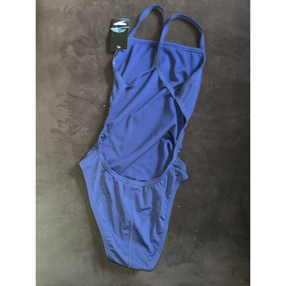 Speedo Swimsuit Womens Sz 2/28 Endurance+ Team Practice Competition Blue New - Picture 5 of 6